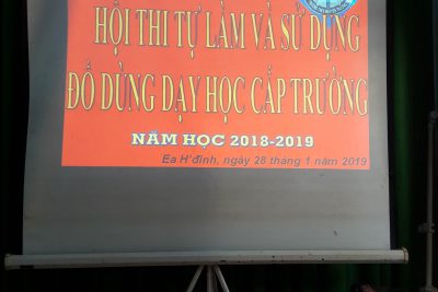 HỘI THI TỰ LÀM VÀ SỬ DỤNG ĐỒ DÙNG CẤP TRƯỜNG NĂM HỌC 2018-2019